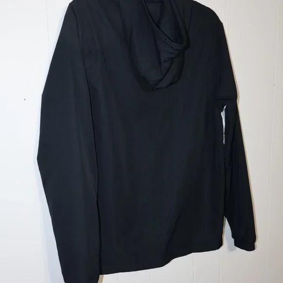 Under Armour Black Hooded Windbreaker Jacket – Athletic Zip Up (Men’s S) - Picture 8 of 12